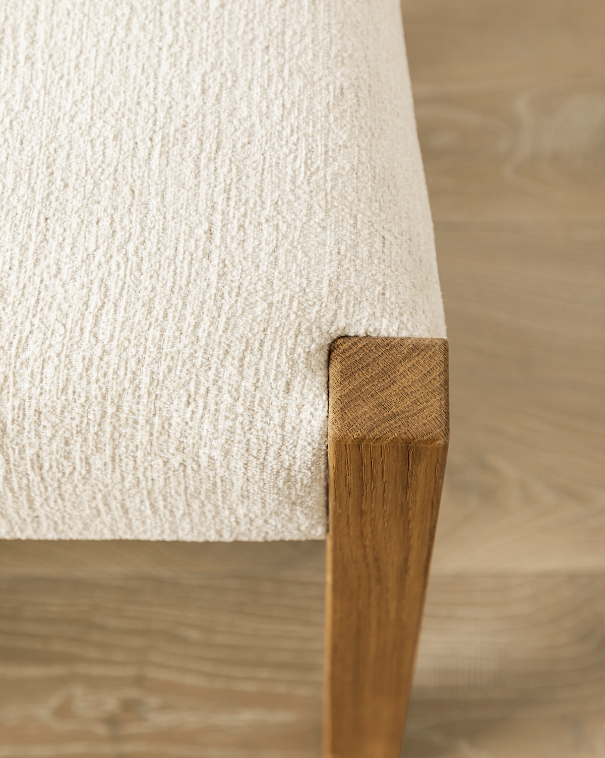 Coastal Honey Oak & Seagrass Dining Chair with Performance Blend Seat for Dining Room