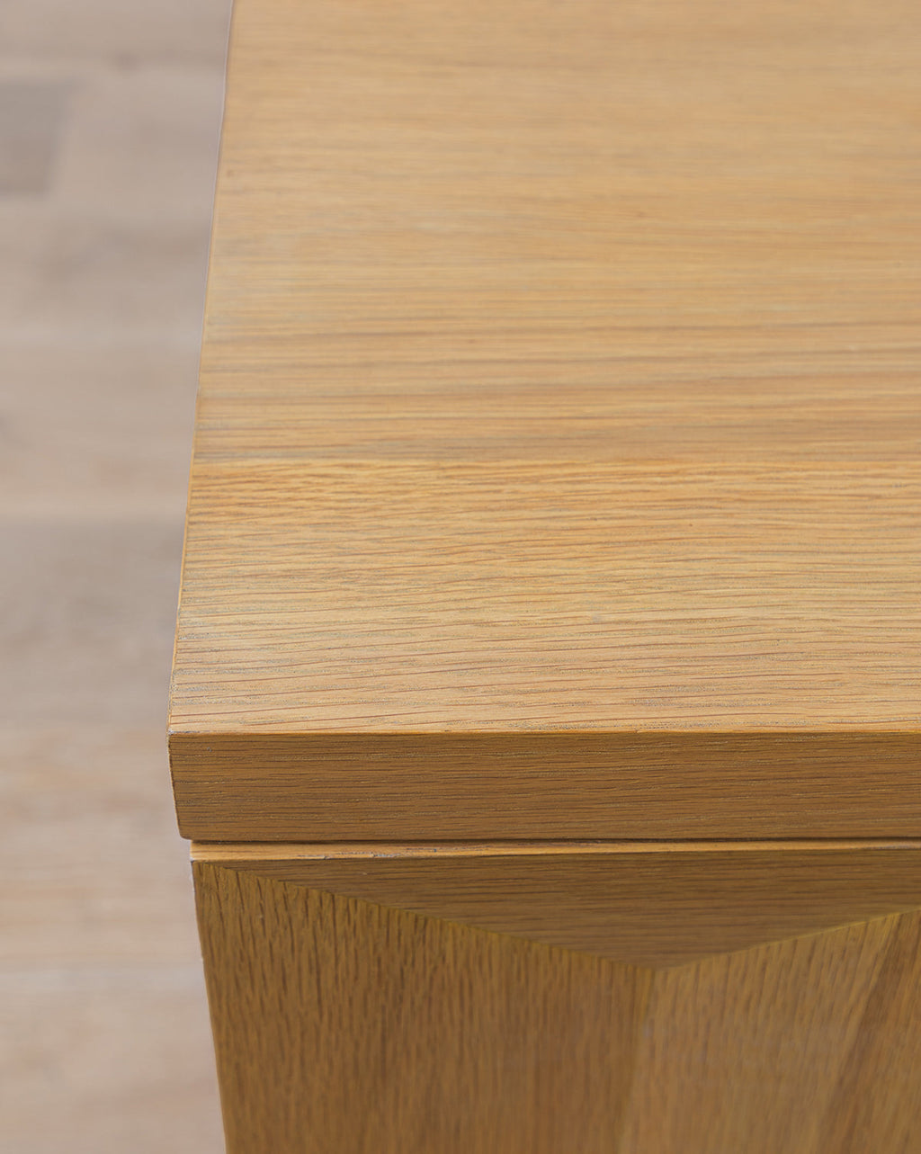 Artisan White Oak Dresser with Geometric Motifs & Spacious Storage for Bedroom