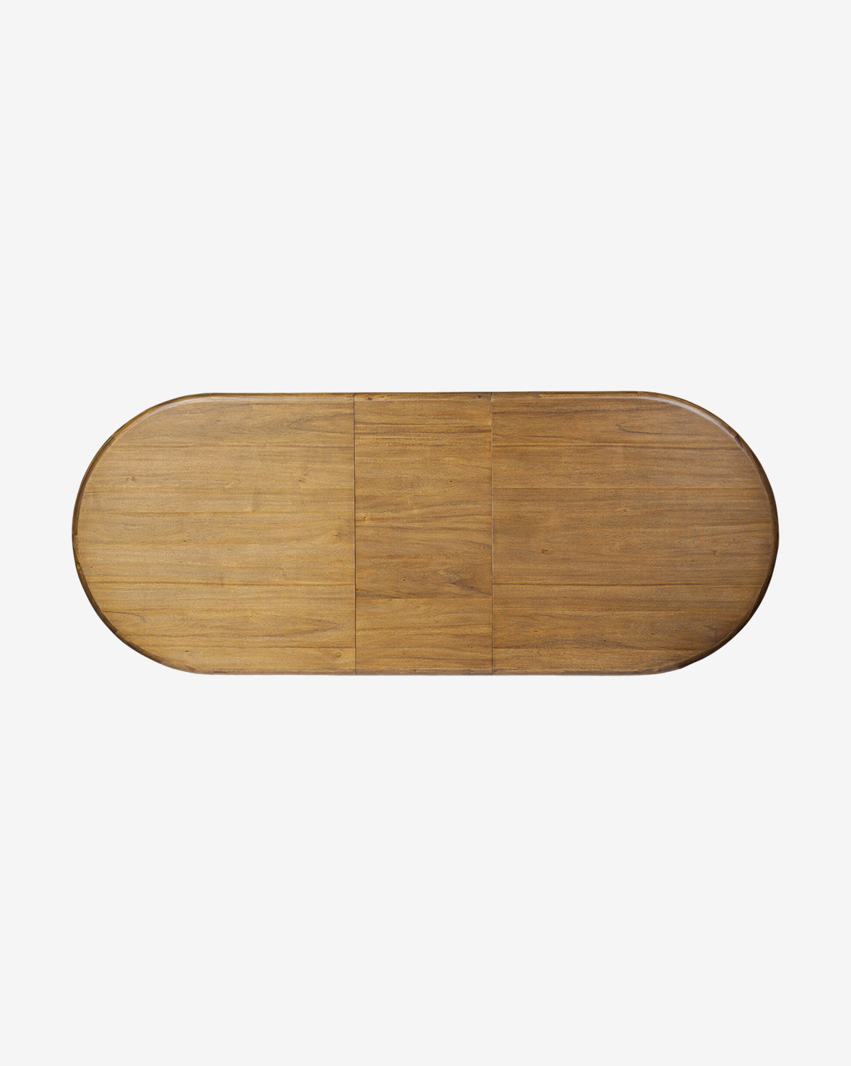 Natural Acacia Extension Dining Table with Crescent Legs for Dining Room