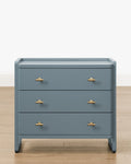 Classic Painted Nightstand with Brass Hardware for Bedroom