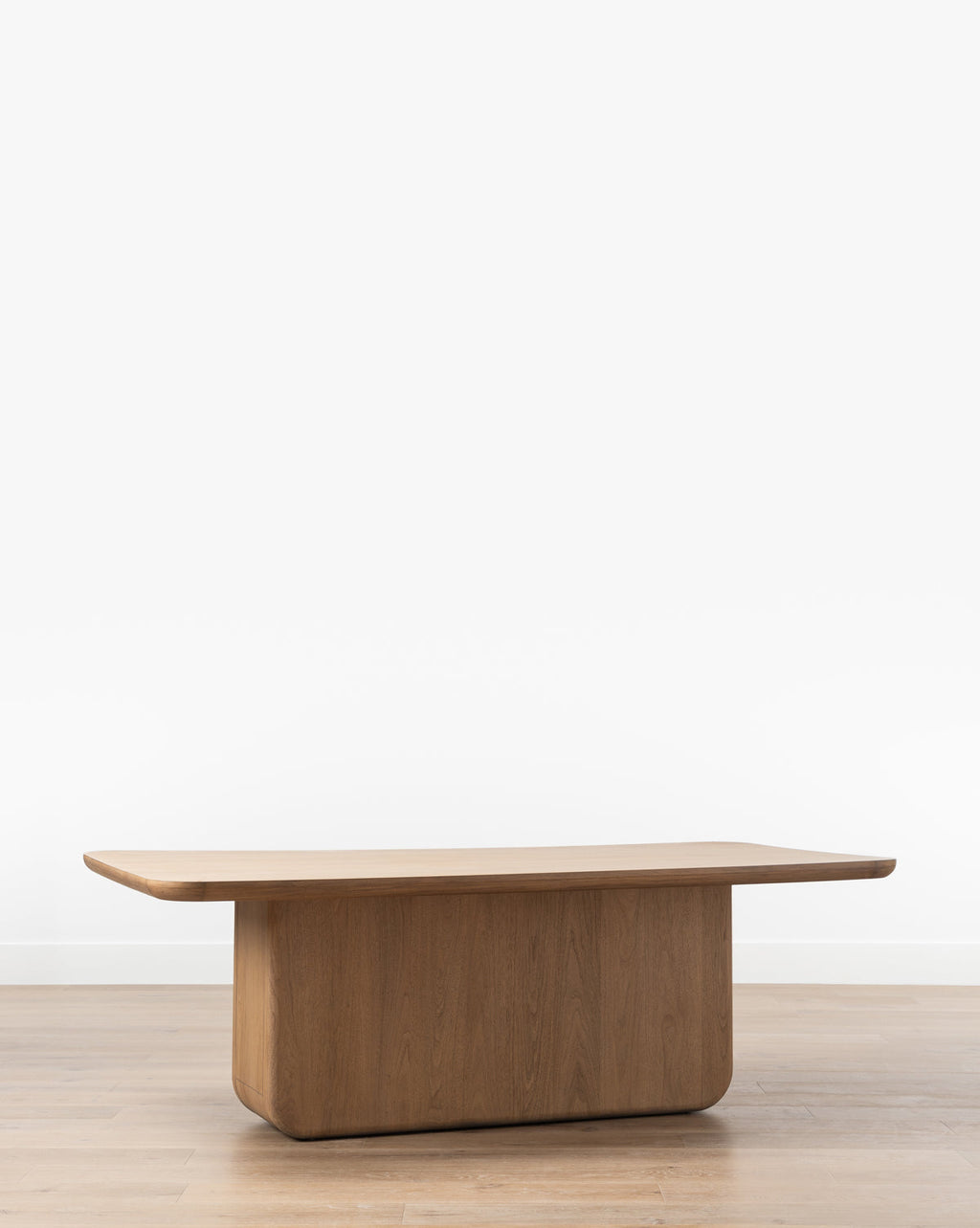 Modern Solid Walnut Dining Table with Streamlined Organic Form for Dining Room