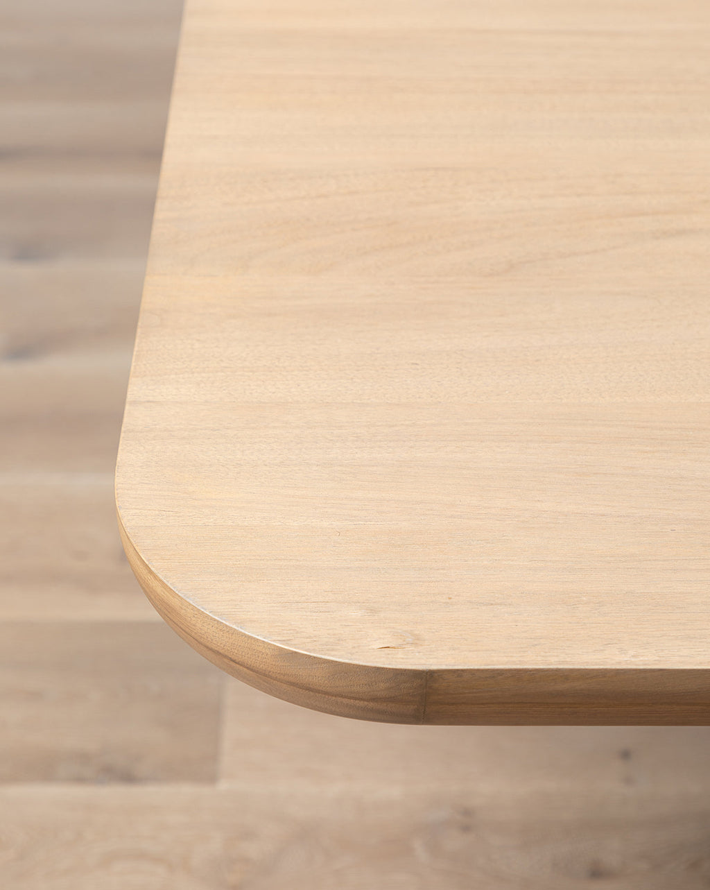 Modern Solid Walnut Dining Table with Streamlined Organic Form for Dining Room