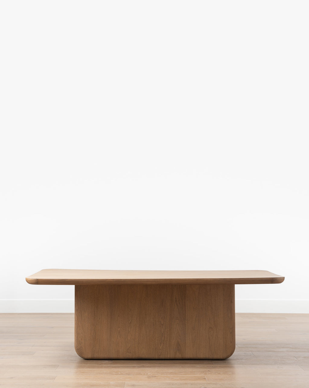 Modern Solid Walnut Dining Table with Streamlined Organic Form for Dining Room
