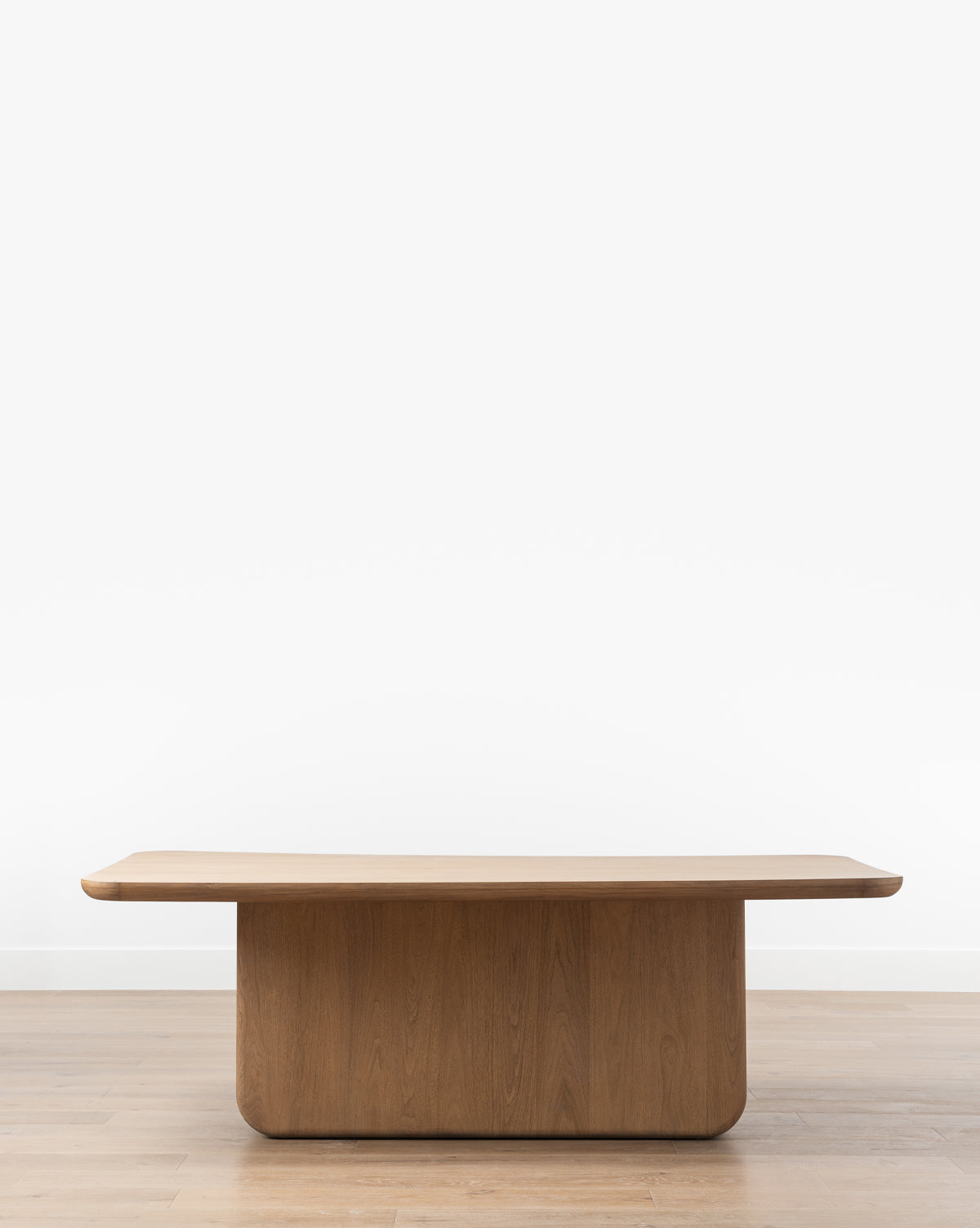 Modern Solid Walnut Dining Table with Streamlined Organic Form for Dining Room