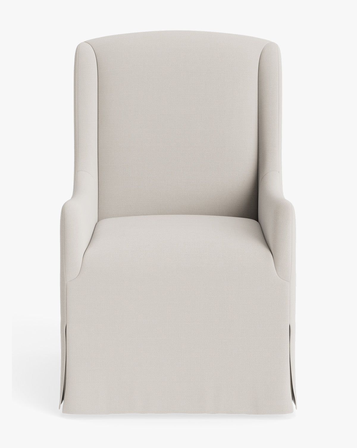 Classic Upholstered Dining Arm Chair with Curved Arms for Dining Room