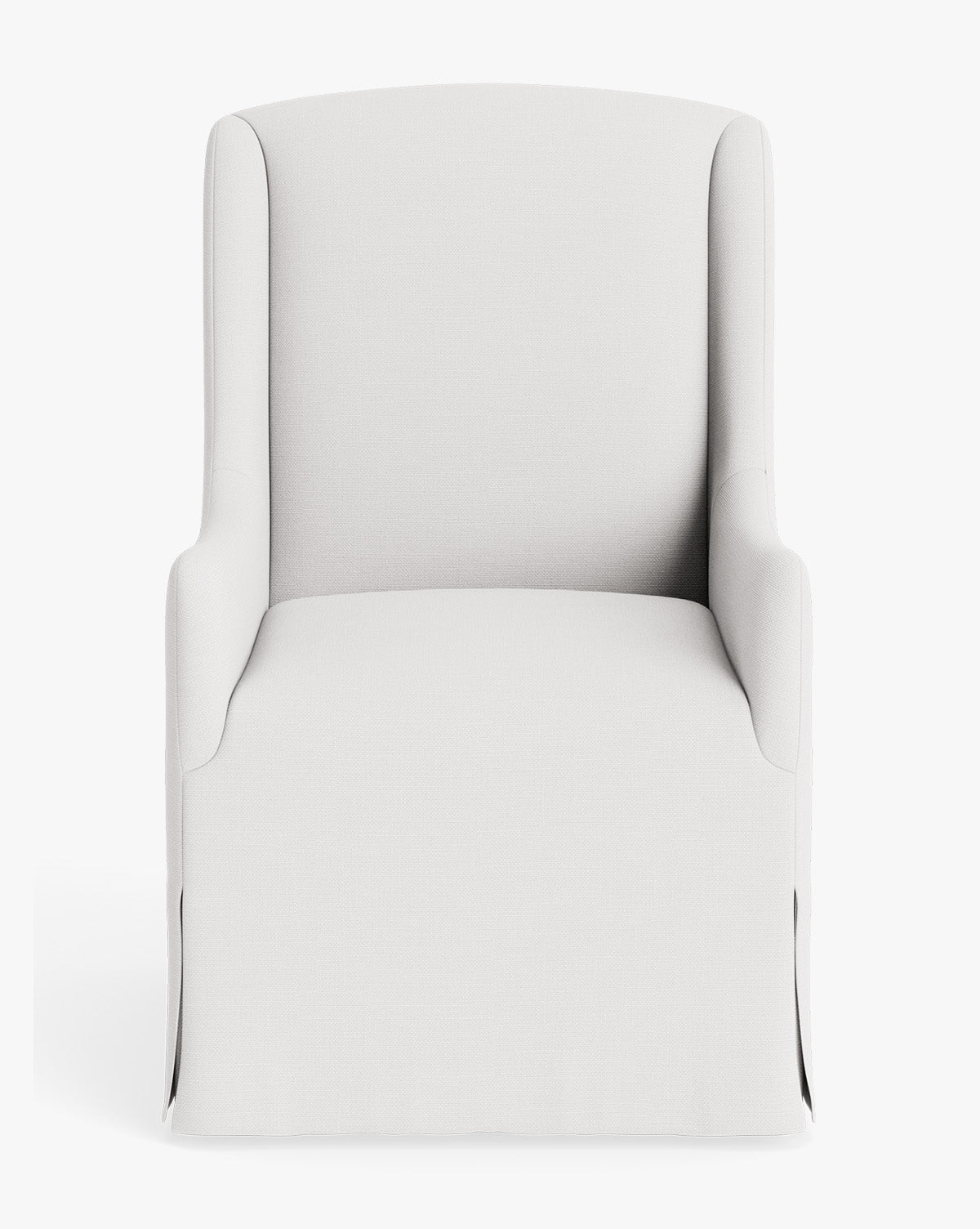 Classic Upholstered Dining Arm Chair with Curved Arms for Dining Room
