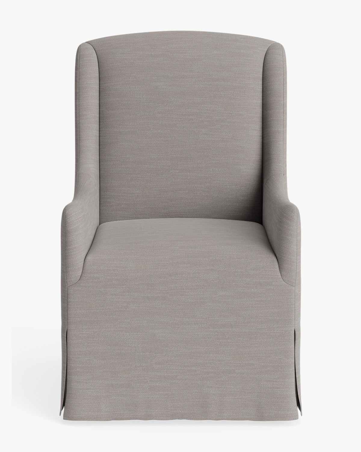 Classic Upholstered Dining Arm Chair with Curved Arms for Dining Room