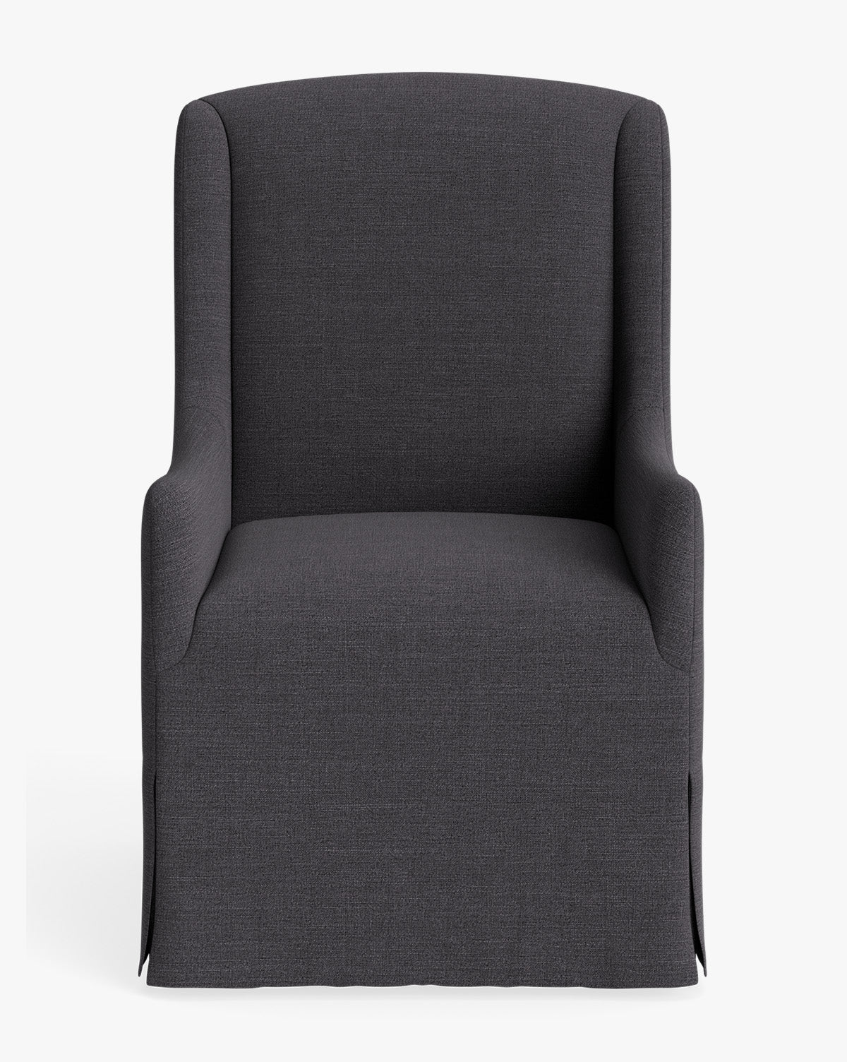 Classic Upholstered Dining Arm Chair with Curved Arms for Dining Room
