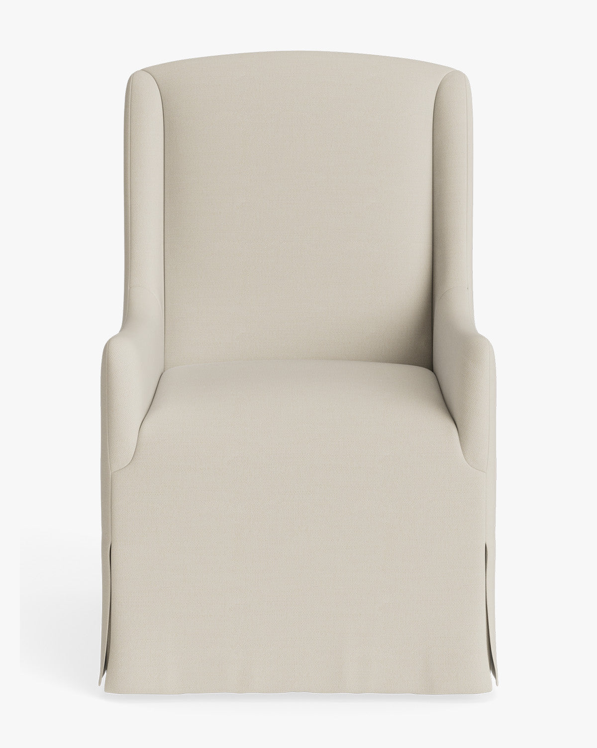 Classic Upholstered Dining Arm Chair with Curved Arms for Dining Room