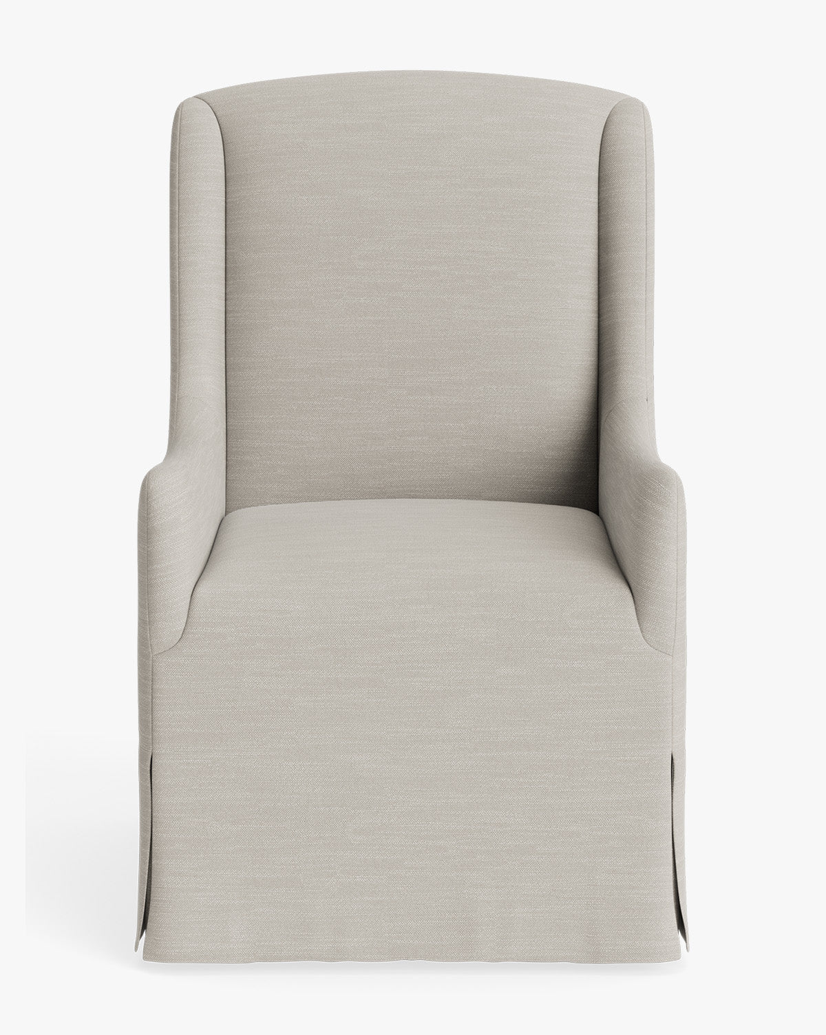 Classic Upholstered Dining Arm Chair with Curved Arms for Dining Room