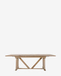 Classic Solid Oak Extension Dining Table with Sturdy Construction for Dining Room