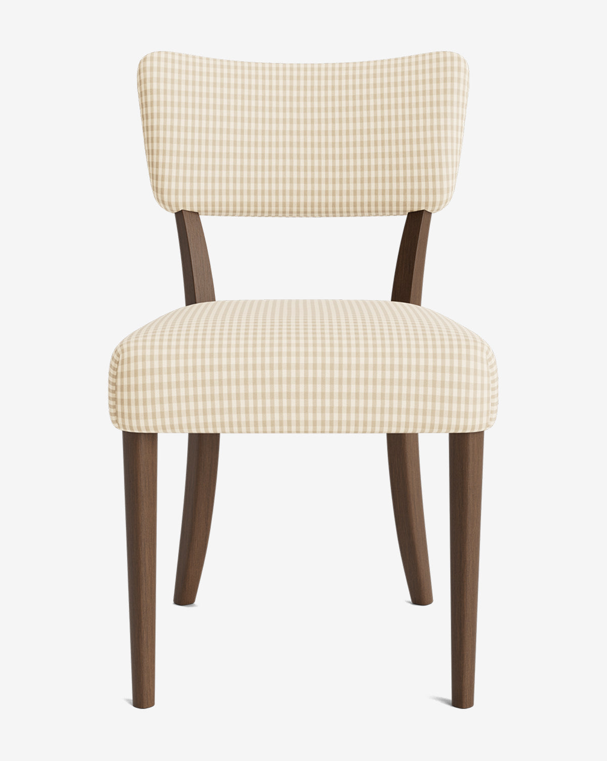 Glam Velvet Dining Chair with Kidney-Shaped Back for Dining Room