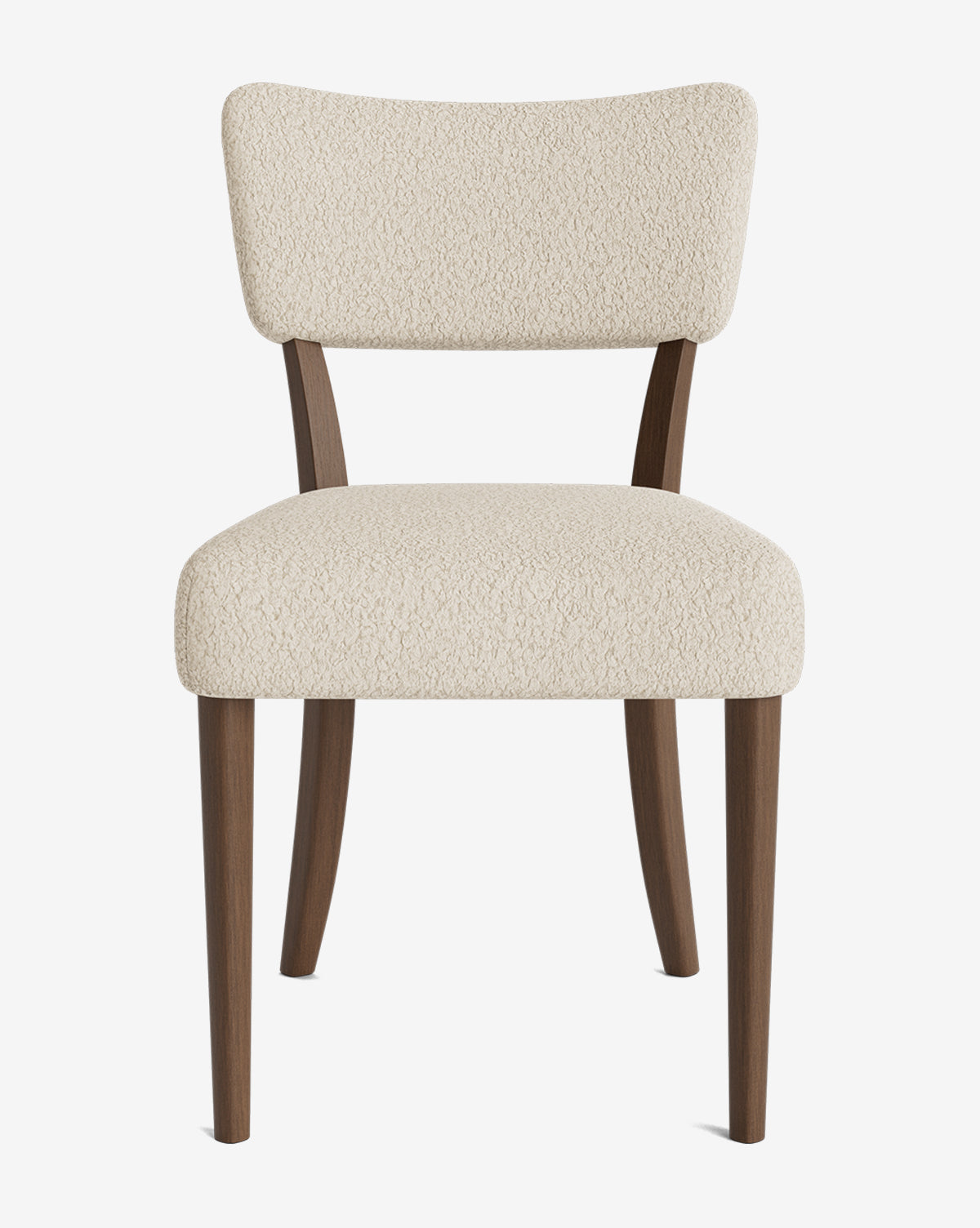 Glam Velvet Dining Chair with Kidney-Shaped Back for Dining Room