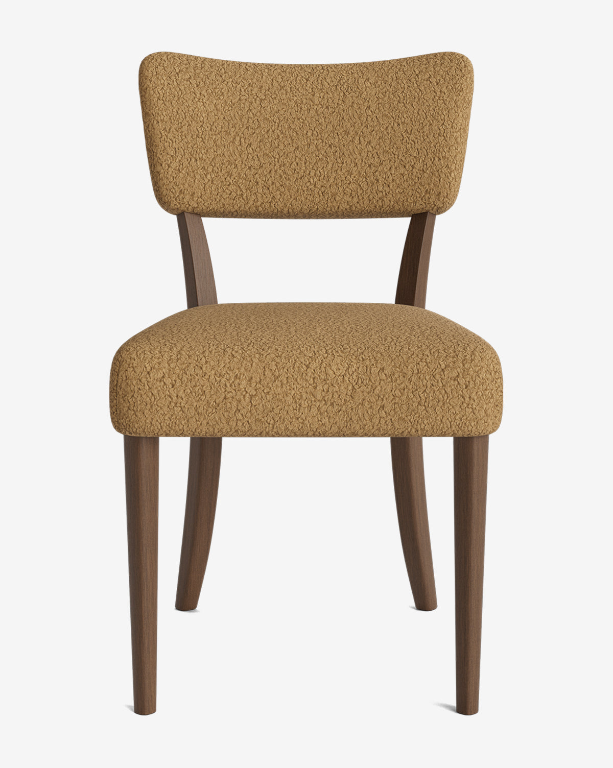 Glam Velvet Dining Chair with Kidney-Shaped Back for Dining Room