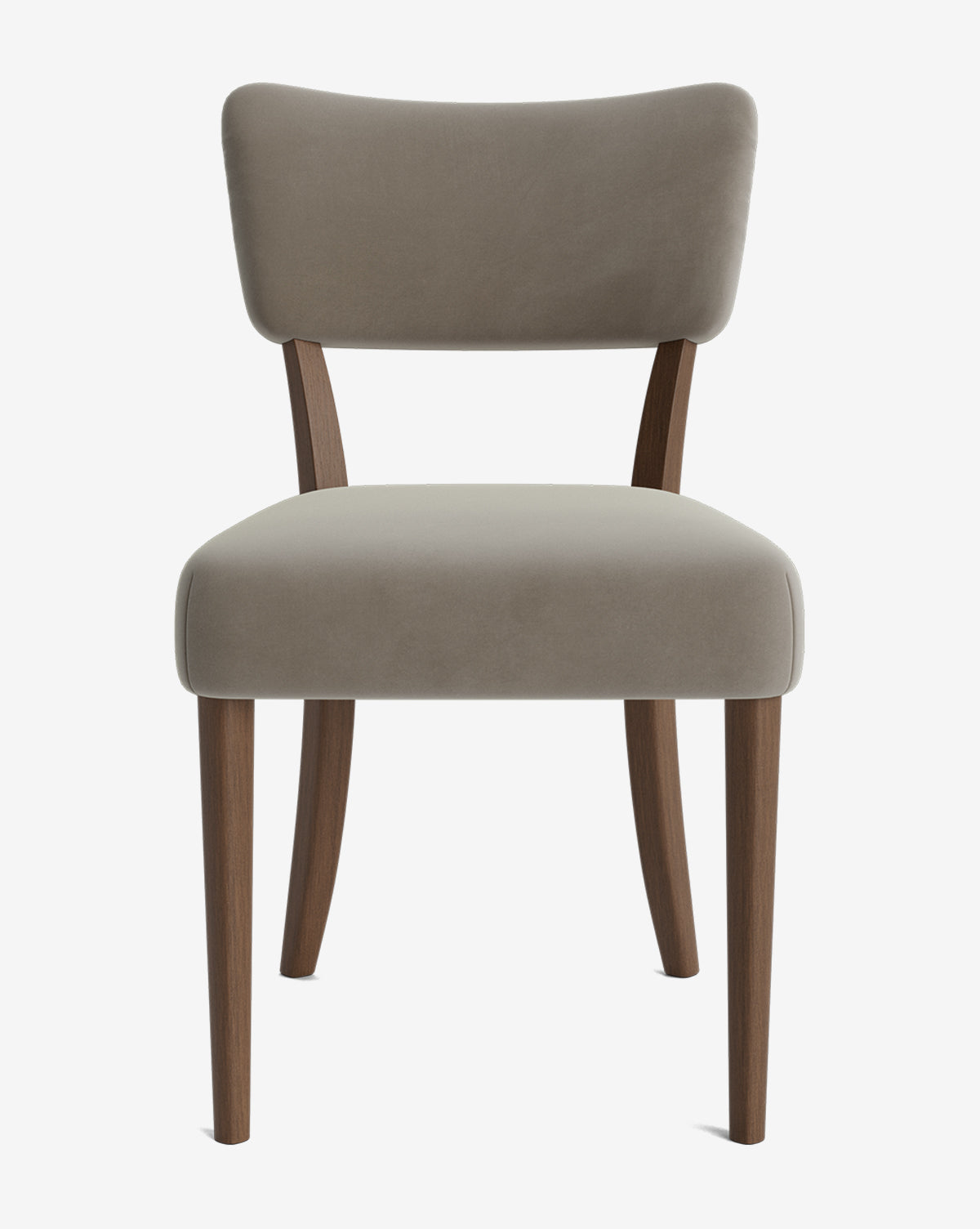 Glam Velvet Dining Chair with Kidney-Shaped Back for Dining Room