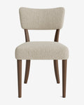 Glam Velvet Dining Chair with Kidney-Shaped Back for Dining Room