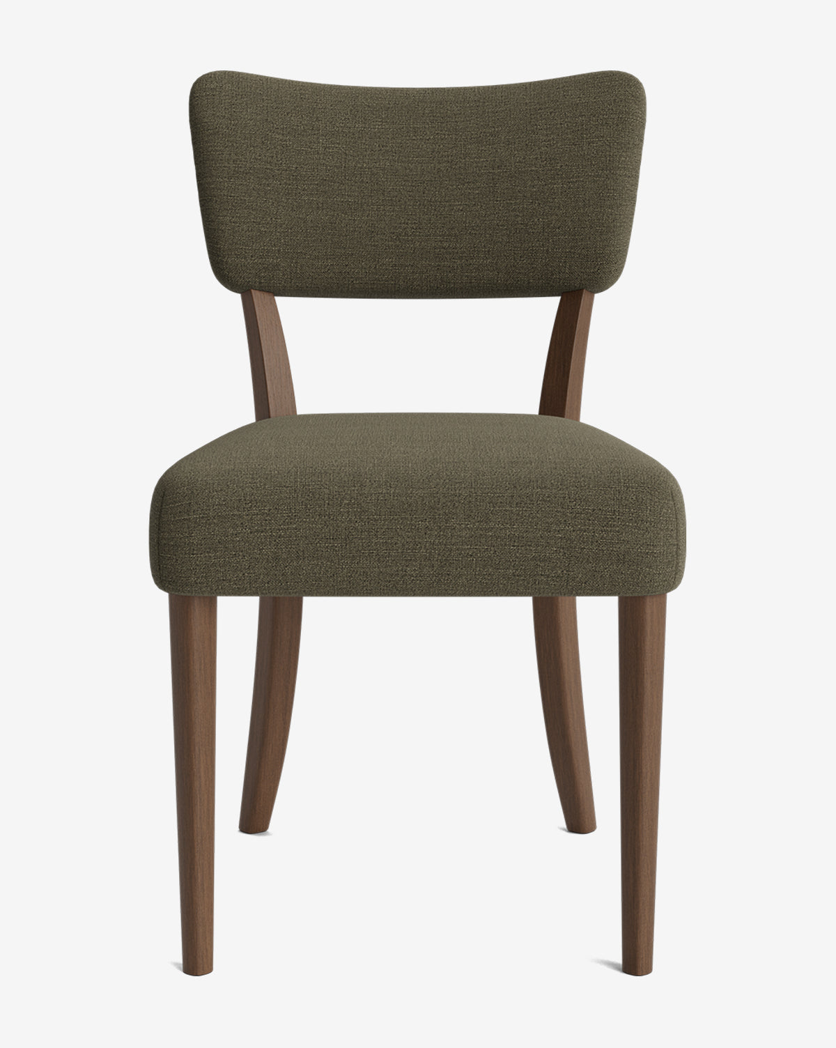 Glam Velvet Dining Chair with Kidney-Shaped Back for Dining Room