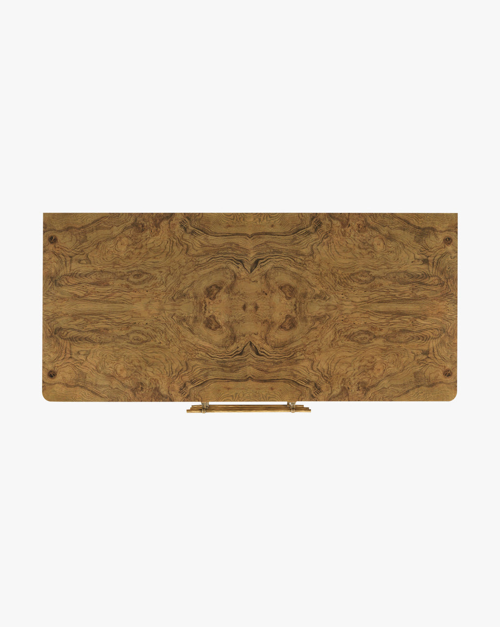 Artisan Olive Ash Burl Chest with Brass Hardware & Tapered Legs for Bedroom
