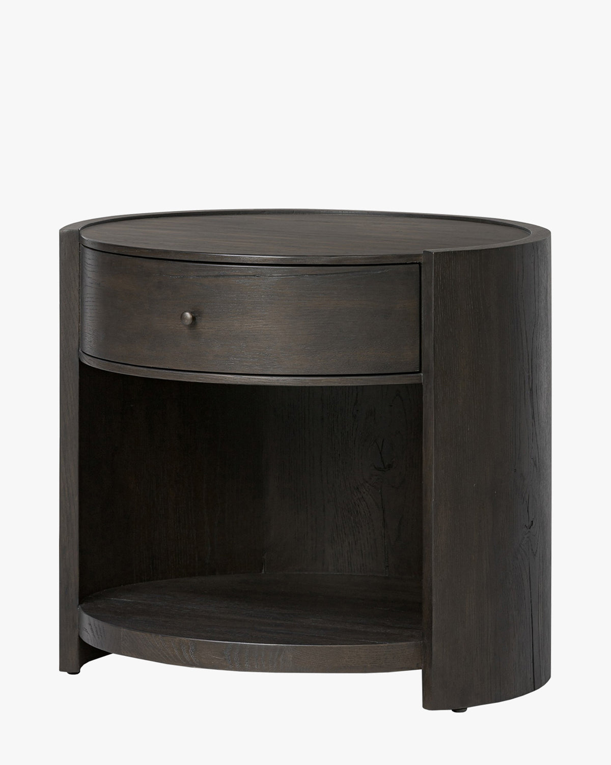 Classic Oak Nightstand with Storage Drawer for Bedroom