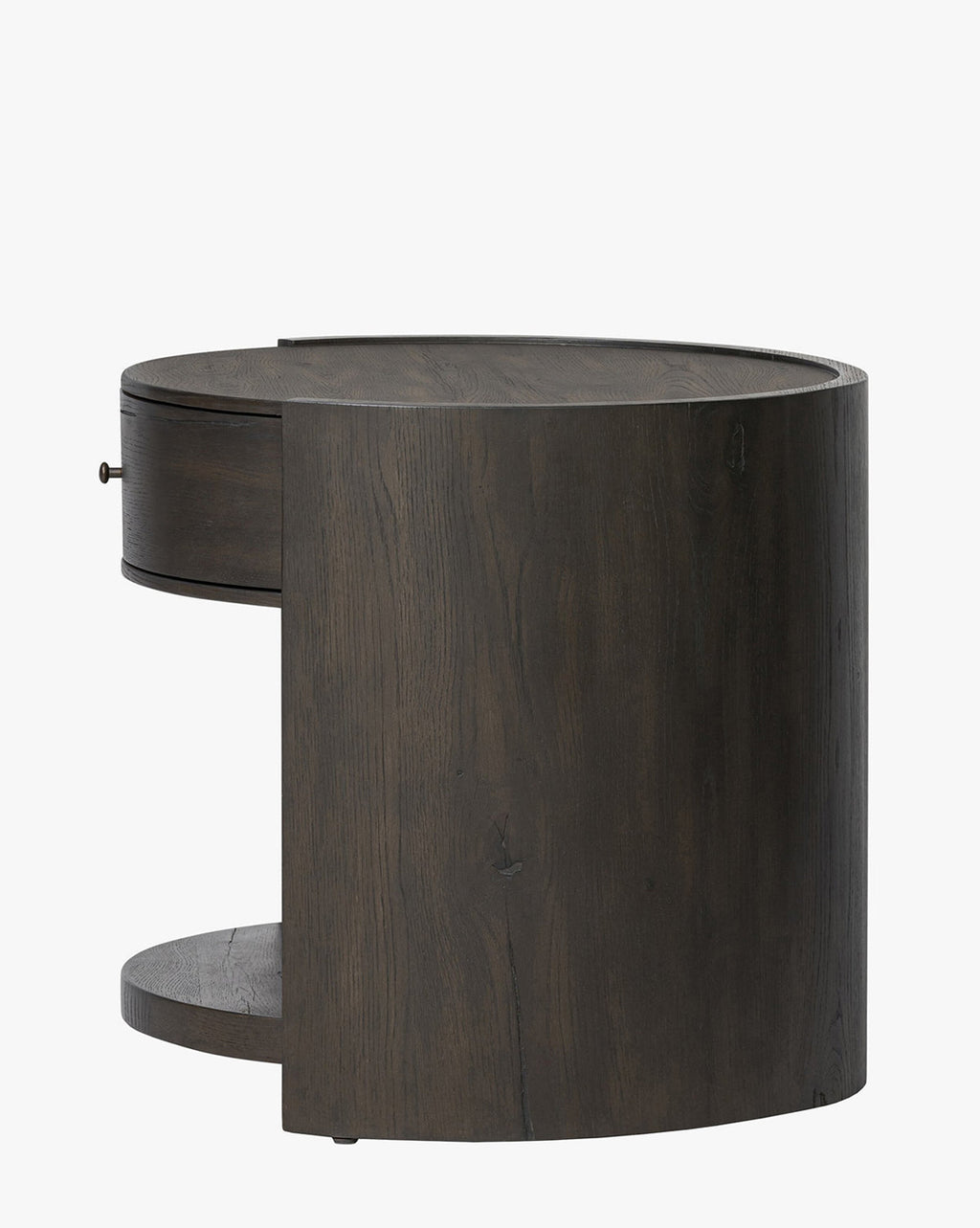Classic Oak Nightstand with Storage Drawer for Bedroom