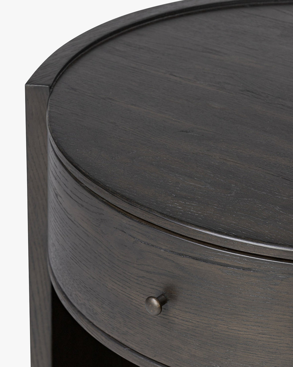 Classic Oak Nightstand with Storage Drawer for Bedroom