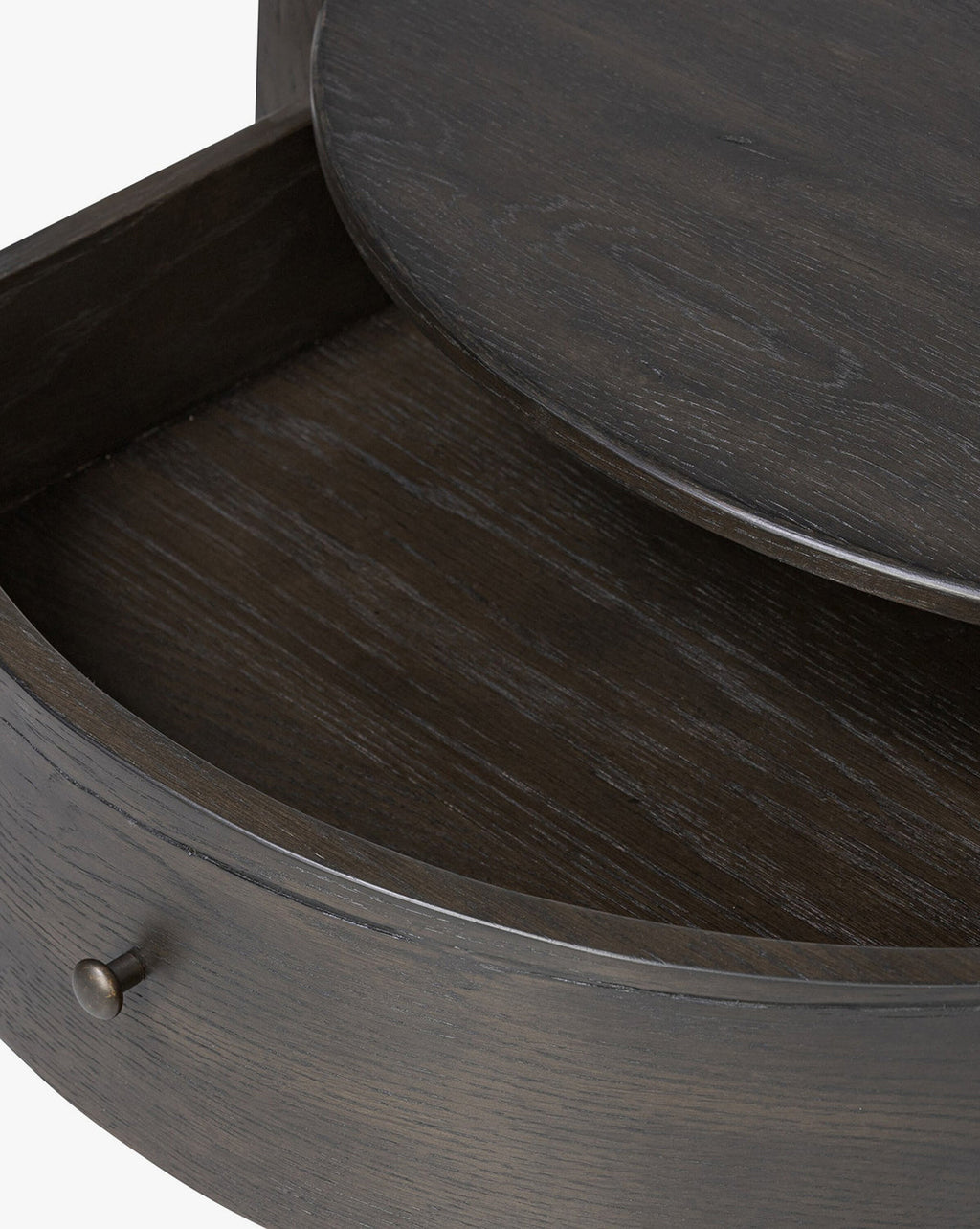Classic Oak Nightstand with Storage Drawer for Bedroom