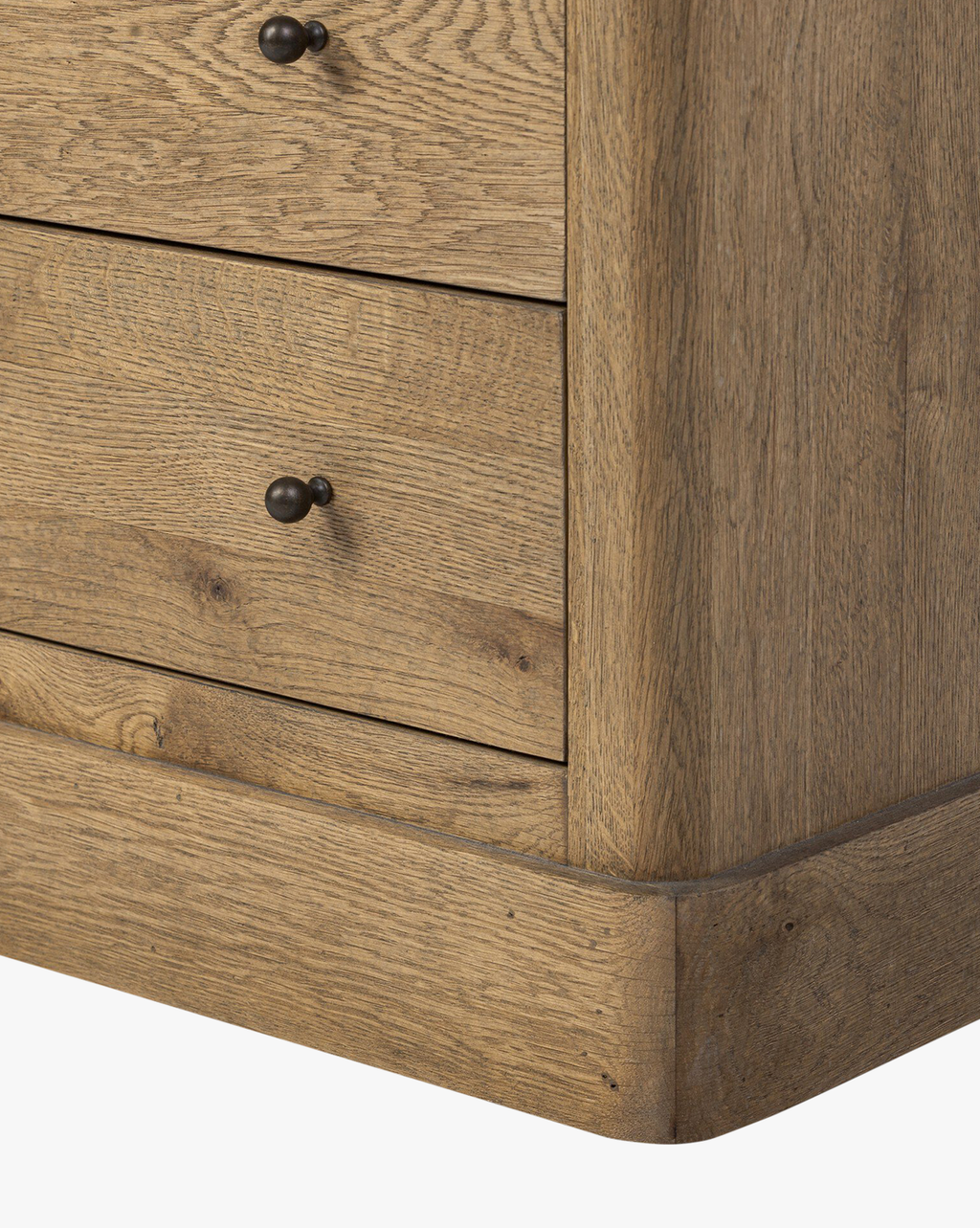 Classic Honey Oak Cabinet with Framed Glass Doors & Generous Drawers for Living Room