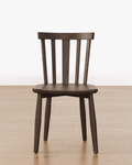 Classic Solid Wood Dining Chair with Curved Backrest & Tapered Legs for Dining Room