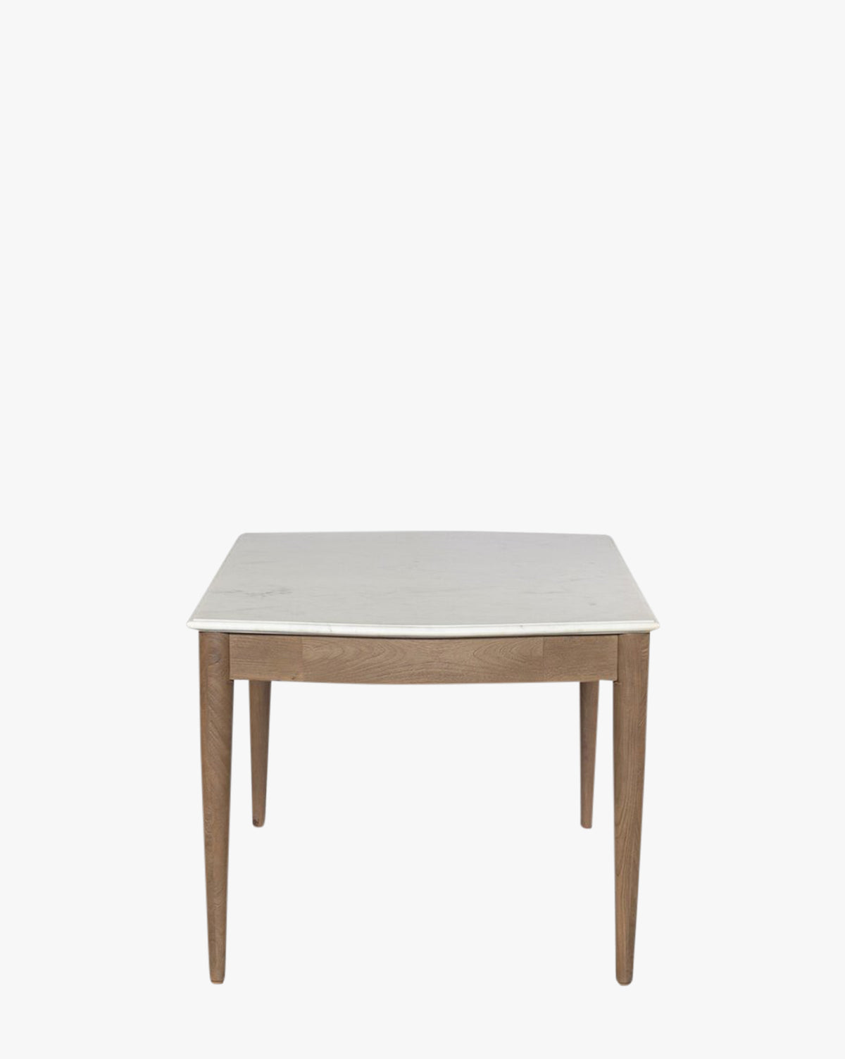 Glam Marble & Mango Wood Dining Table with Warm Amber Base for Dining Room