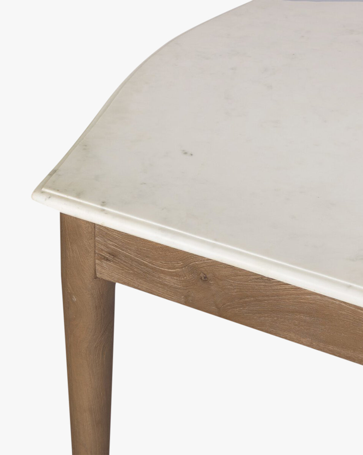 Glam Marble & Mango Wood Dining Table with Warm Amber Base for Dining Room