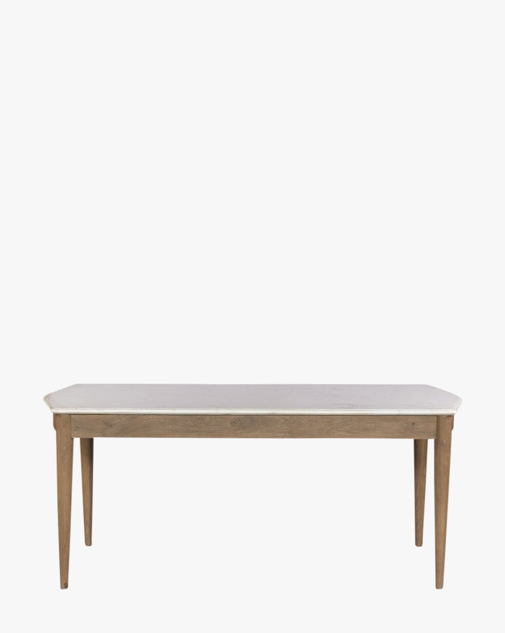Glam Marble & Mango Wood Dining Table with Warm Amber Base for Dining Room