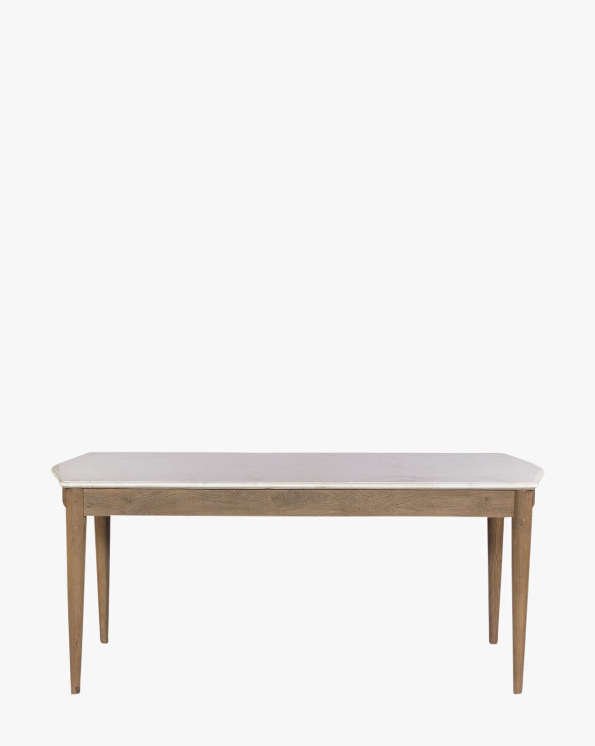 Glam Marble & Mango Wood Dining Table with Warm Amber Base for Dining Room