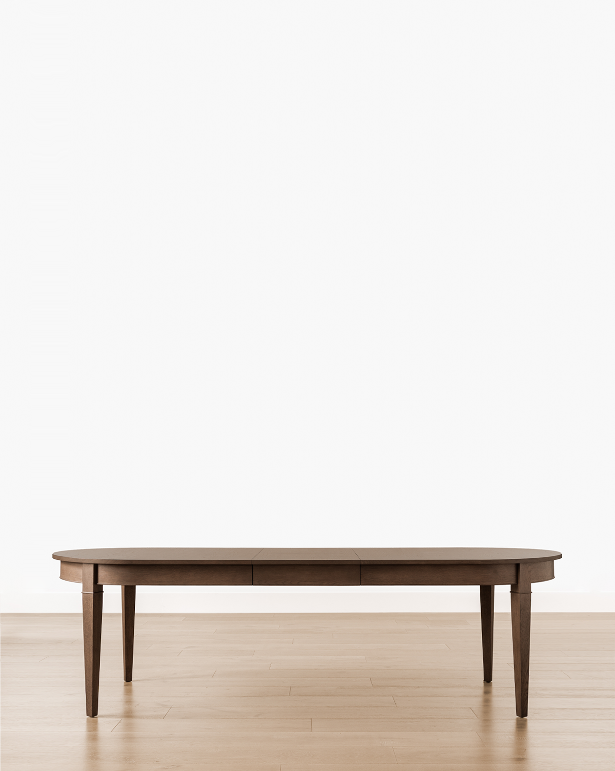 Classic Oak Extension Dining Table with Tapered Legs for Dining Room