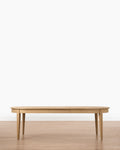 Classic Oak Extension Dining Table with Tapered Legs for Dining Room
