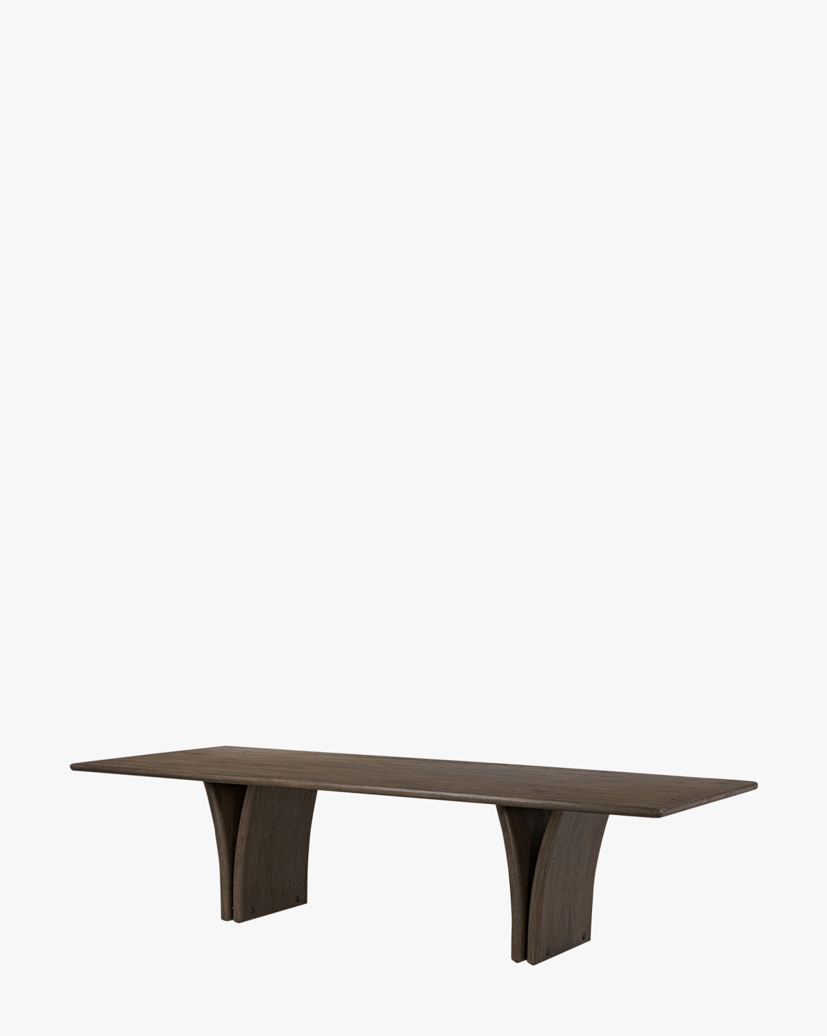 Rustic Reclaimed Oak Dining Table with Sculptural Base for Dining Room