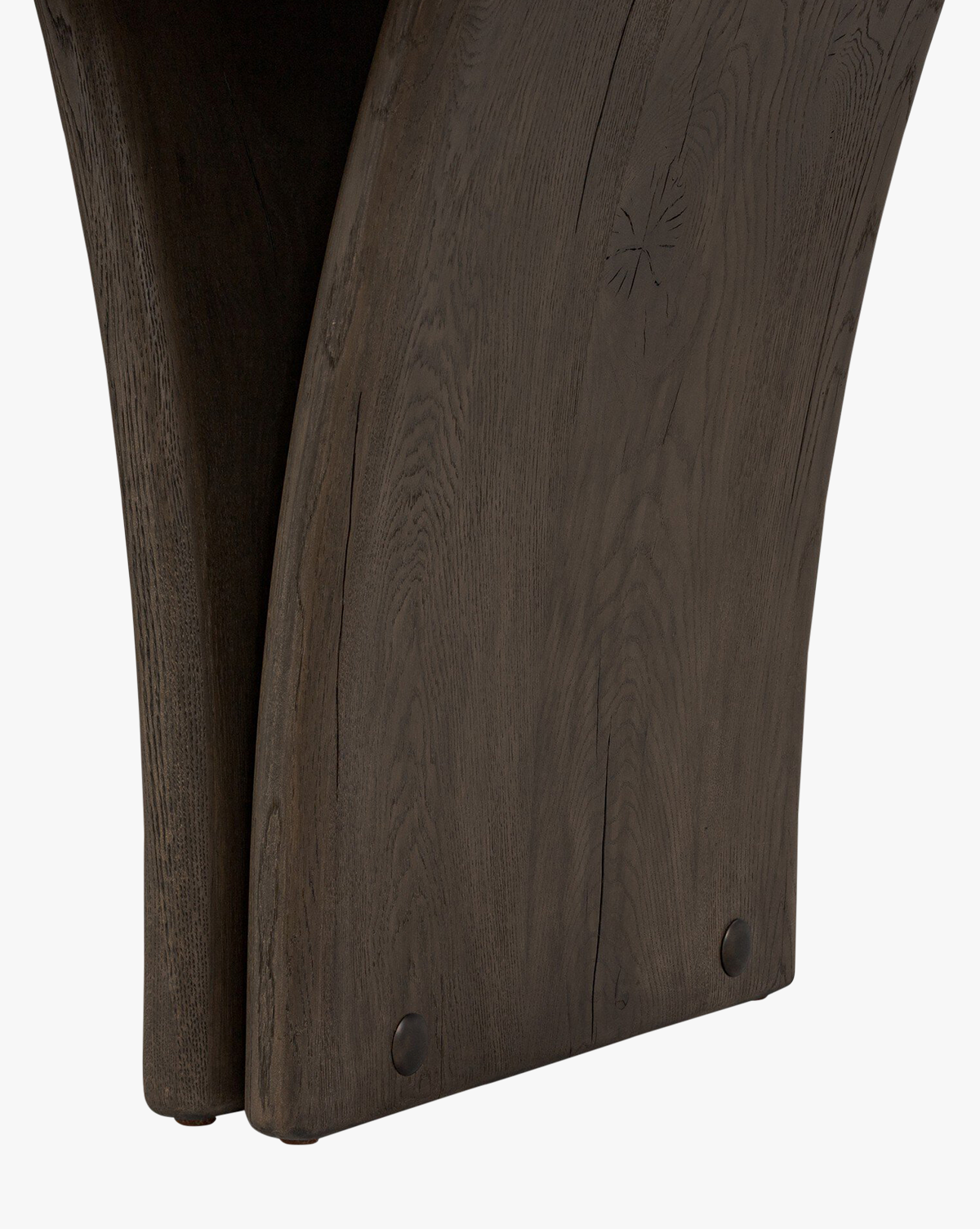 Rustic Reclaimed Oak Dining Table with Sculptural Base for Dining Room