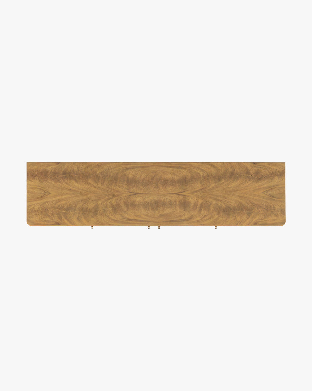Natural Wood Sideboard with Scalloped Apron & Tapered Legs for Living Room