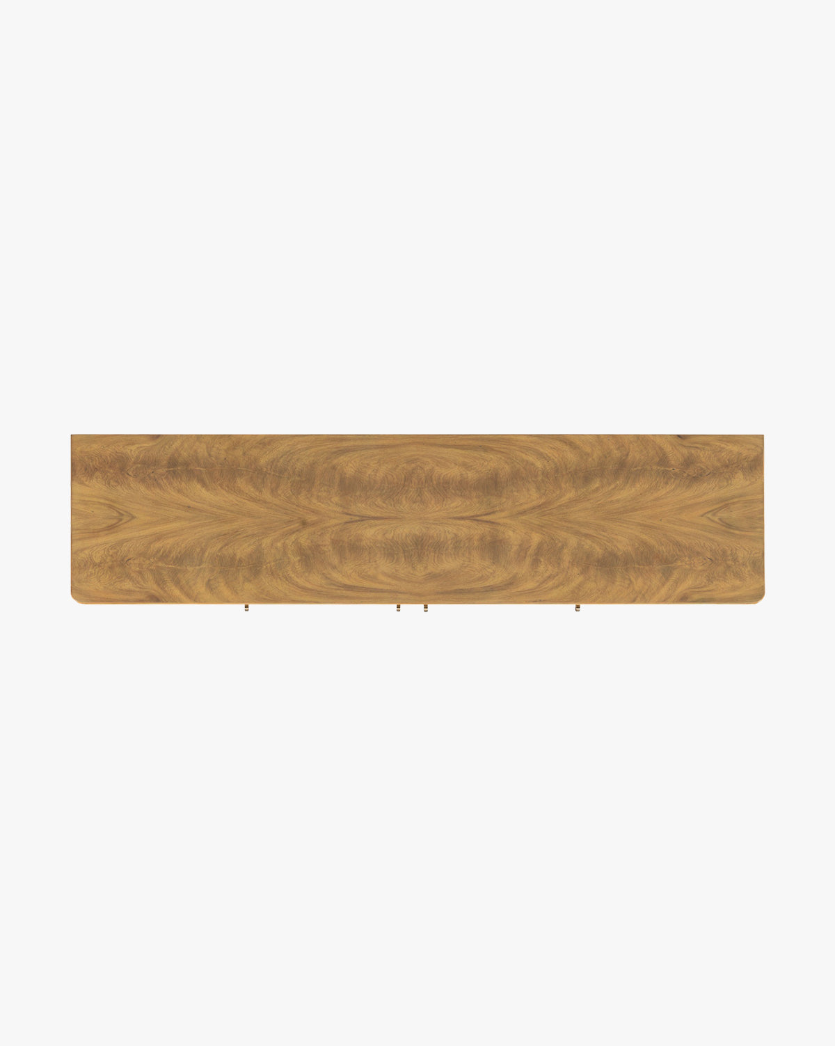 Natural Wood Sideboard with Scalloped Apron & Tapered Legs for Living Room