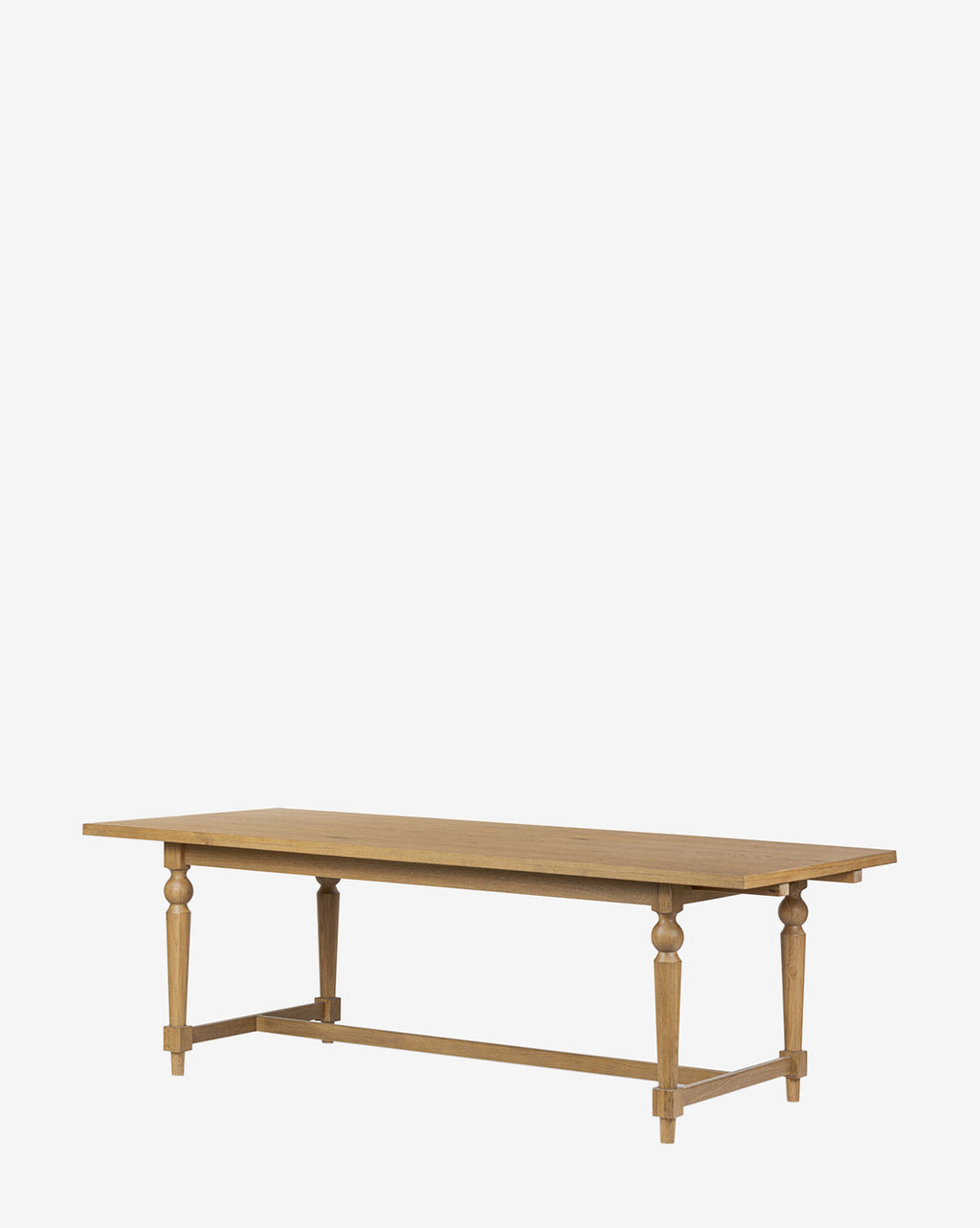 Modern Acacia Extension Dining Table with Walnut Finish & Iron Detailing for Dining Room