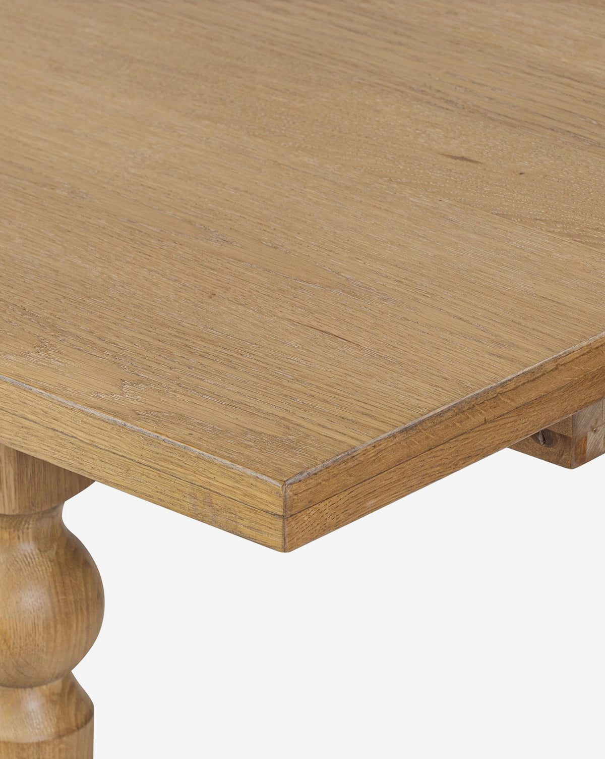 Modern Acacia Extension Dining Table with Walnut Finish & Iron Detailing for Dining Room
