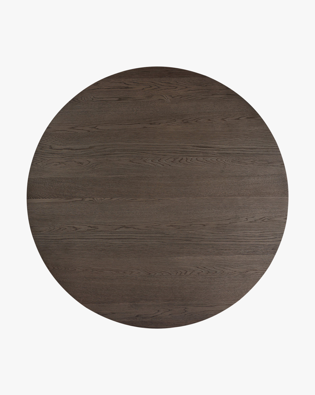 Classic Wood Round Dining Table with Pedestal Base & Beveled Top for Dining Room