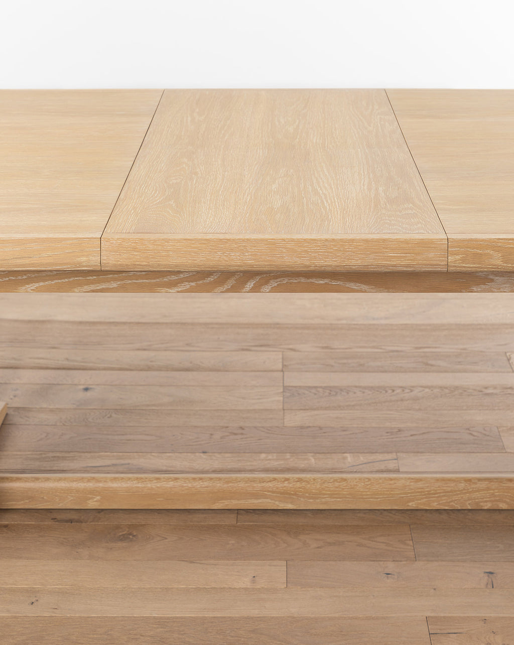 Classic Solid Oak Extension Dining Table with Butterfly Leaf for Dining Room
