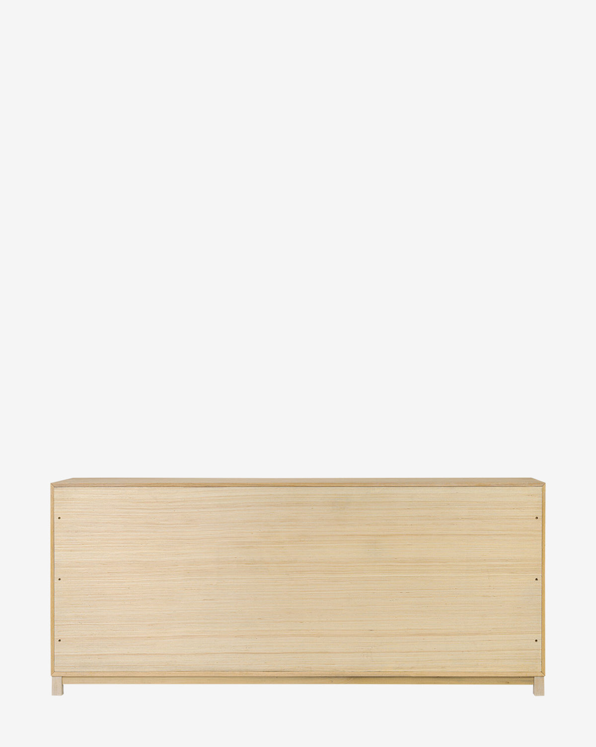 Minimalist Bleached Oak Dresser with Six Drawers for Bedroom