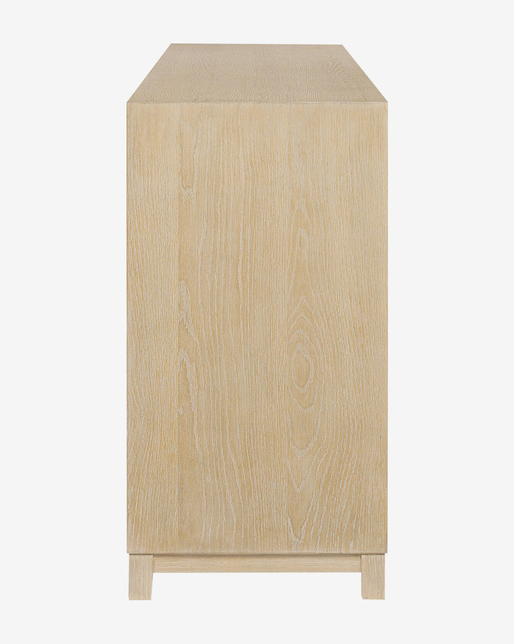 Minimalist Bleached Oak Dresser with Nine Drawers for Bedroom
