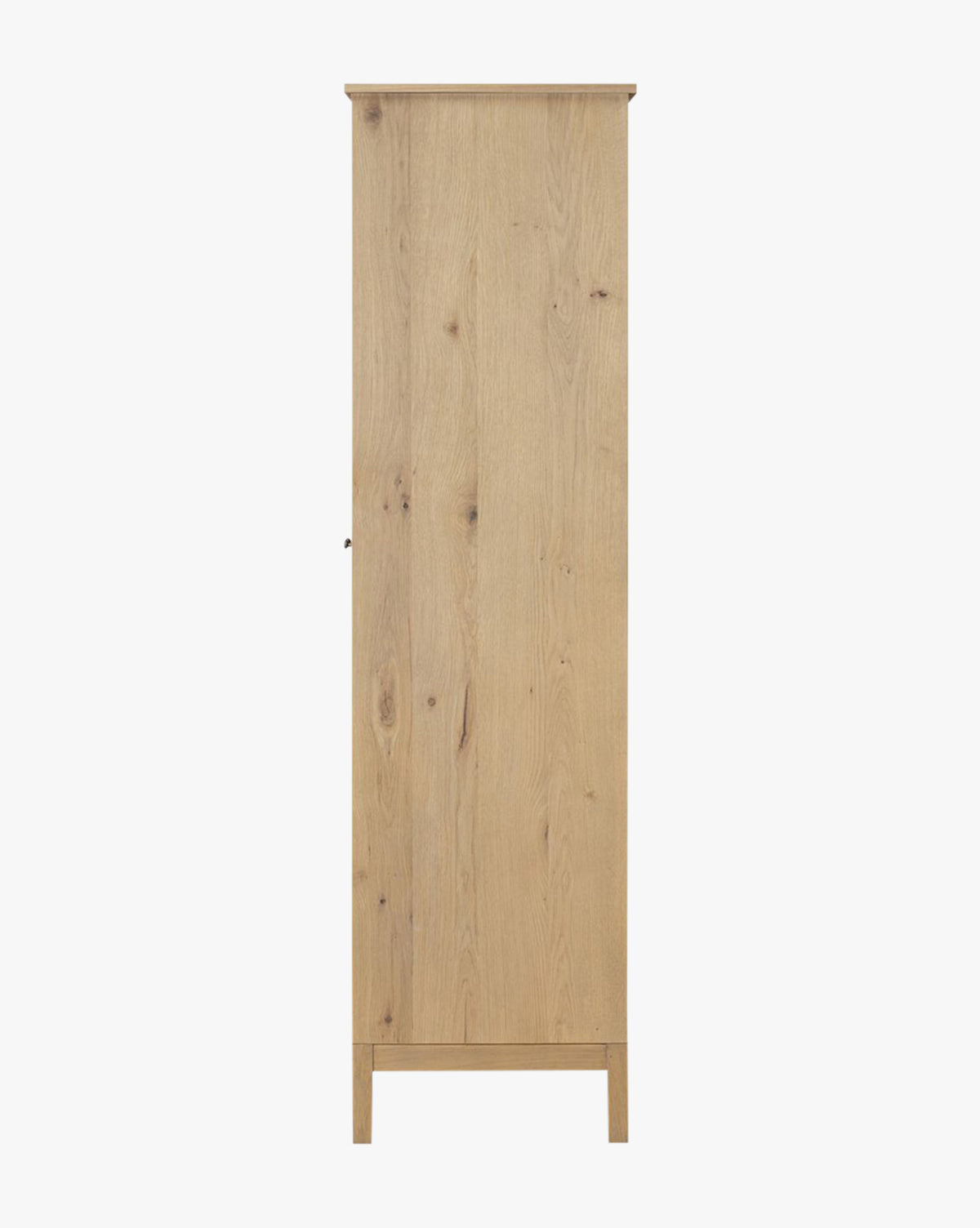 Modern Oak Cabinet with Paneled Façade & Elevated Base for Living Room