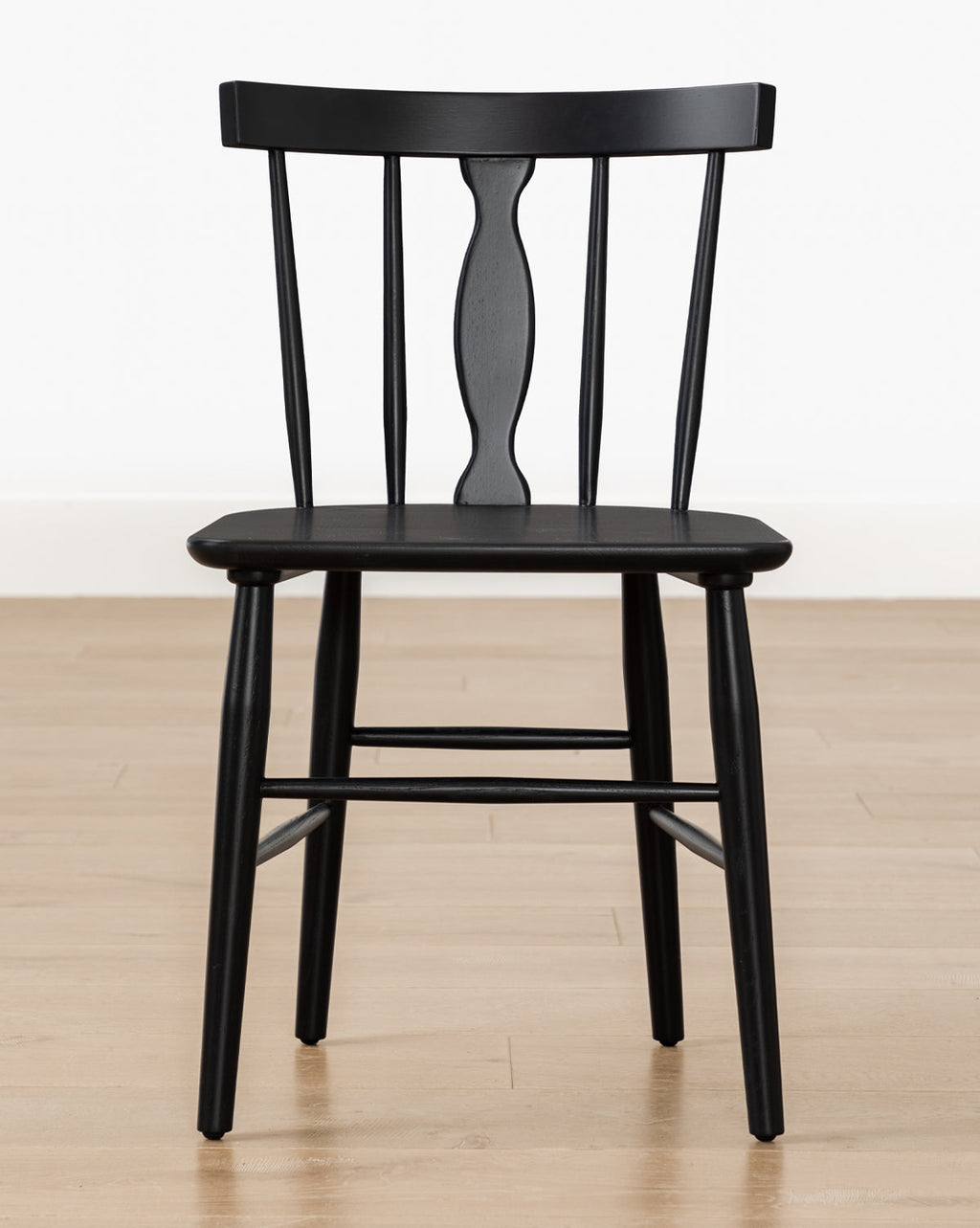 Classic Solid Oak Dining Chair with Spindle Back for Dining Room