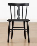 Classic Solid Oak Dining Chair with Spindle Back for Dining Room