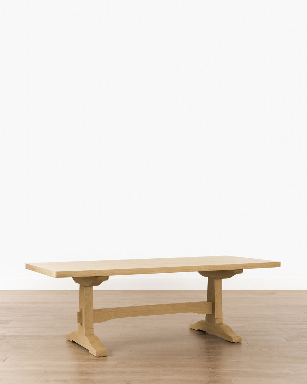Heritage White Oak Dining Table with Timber Framing Details for Dining Room
