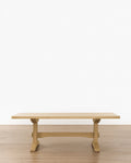 Heritage White Oak Dining Table with Timber Framing Details for Dining Room