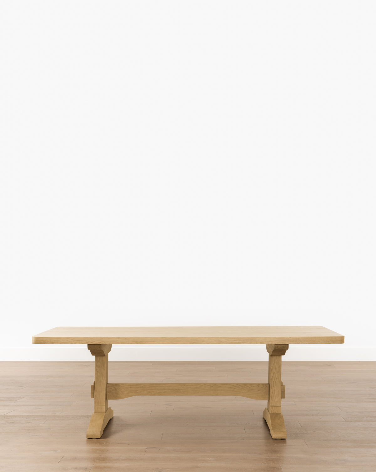 Heritage White Oak Dining Table with Timber Framing Details for Dining Room
